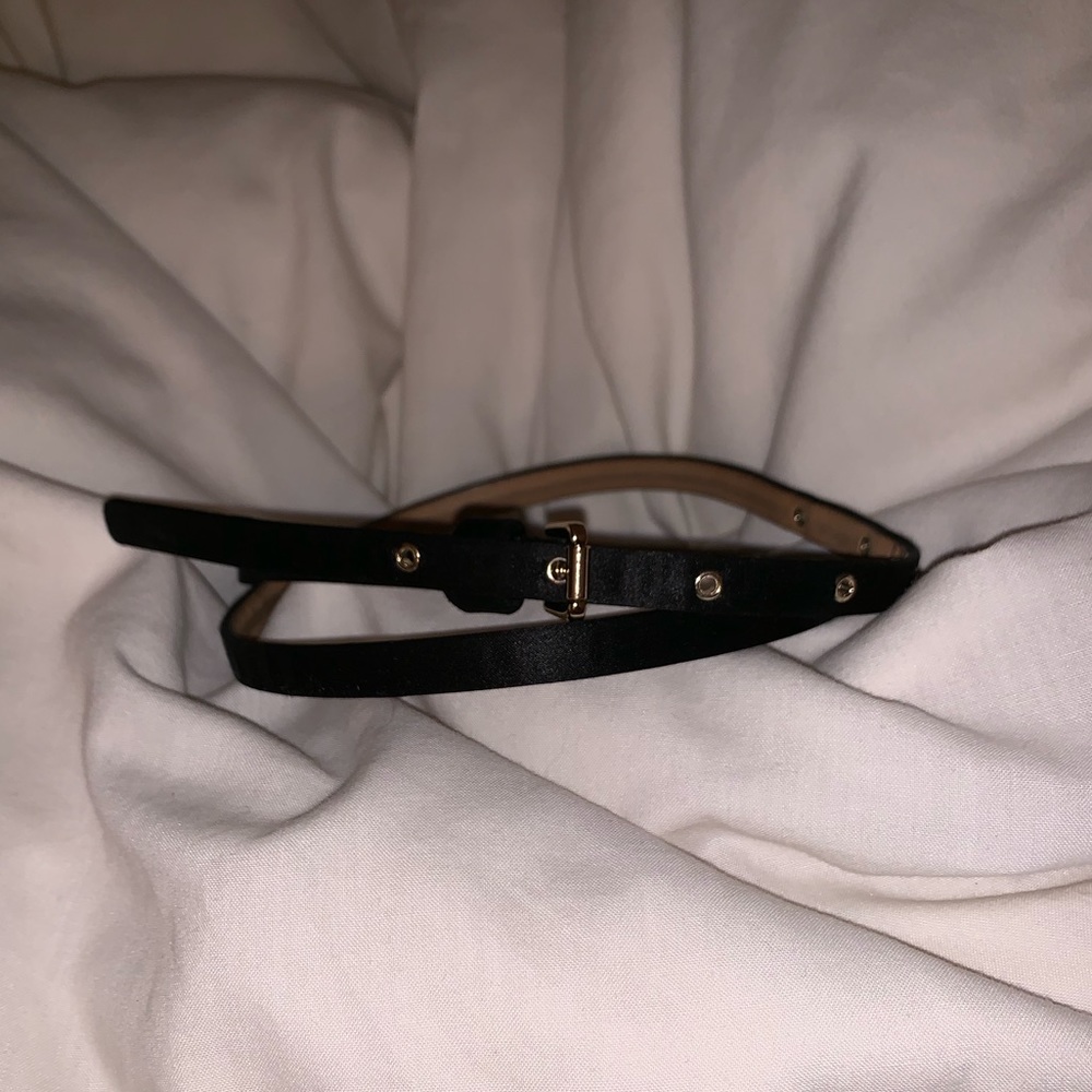 J. Crew black Skinny Belt